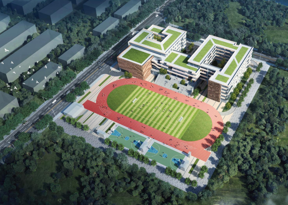 主城区C5B-12地块新建初中工程项目效果图