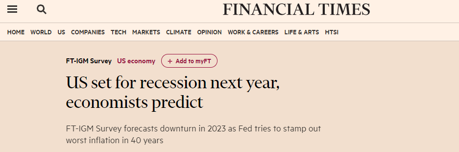 《比特派是什么链》通胀再创新高，经济学家：美国经济将于明年陷入衰退