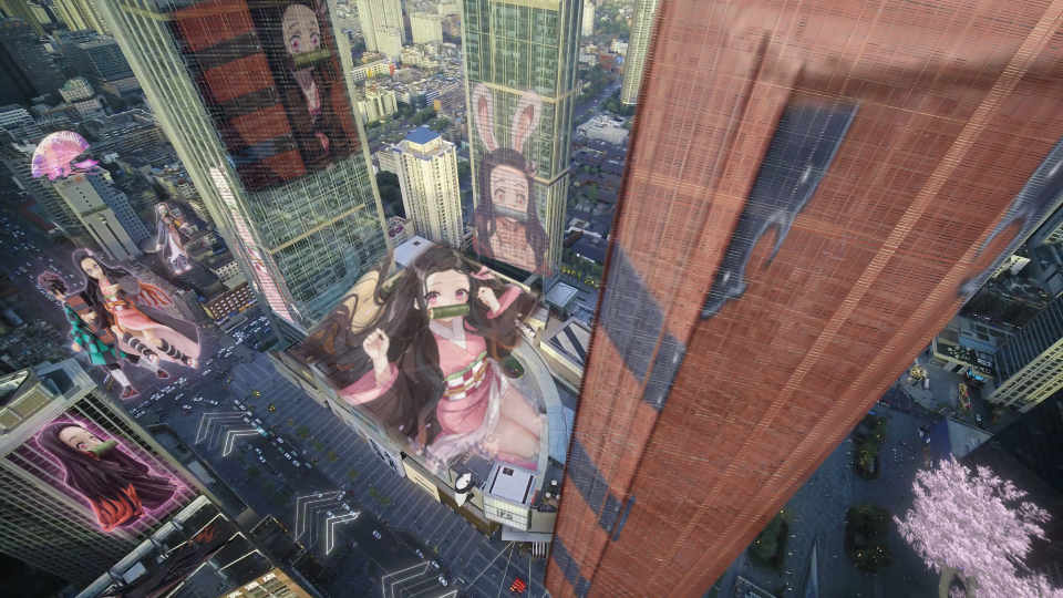 前方燃爆！《鬼灭之刃》AR灯光秀上演热血视觉盛宴