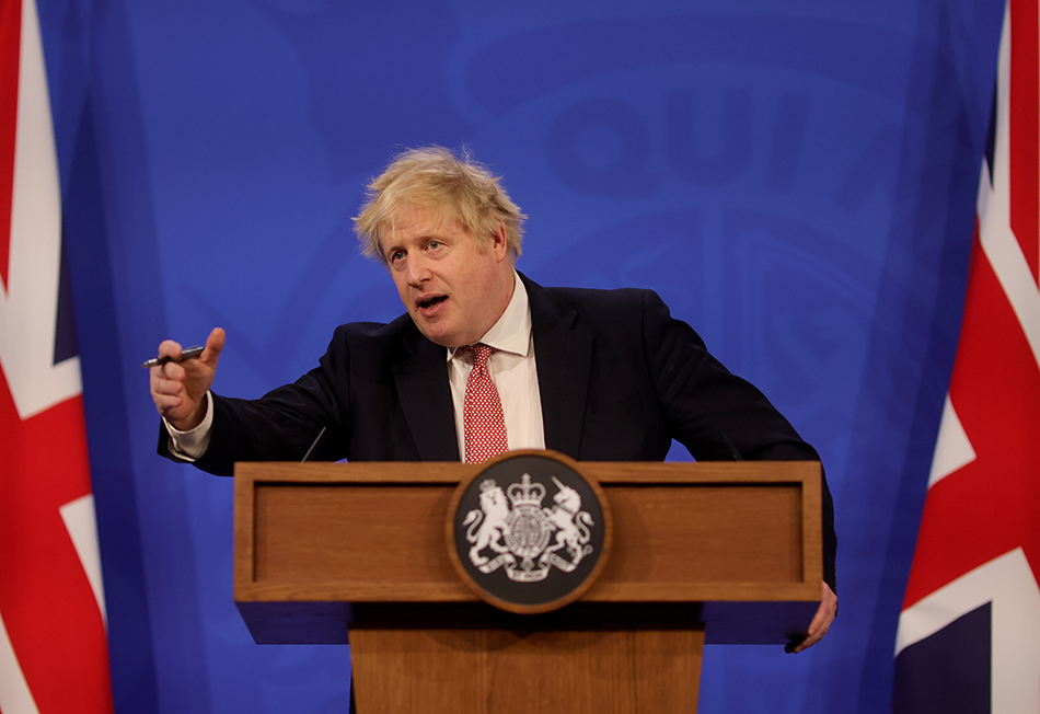 英国首相约翰逊 新华社发(英国首相府供图)