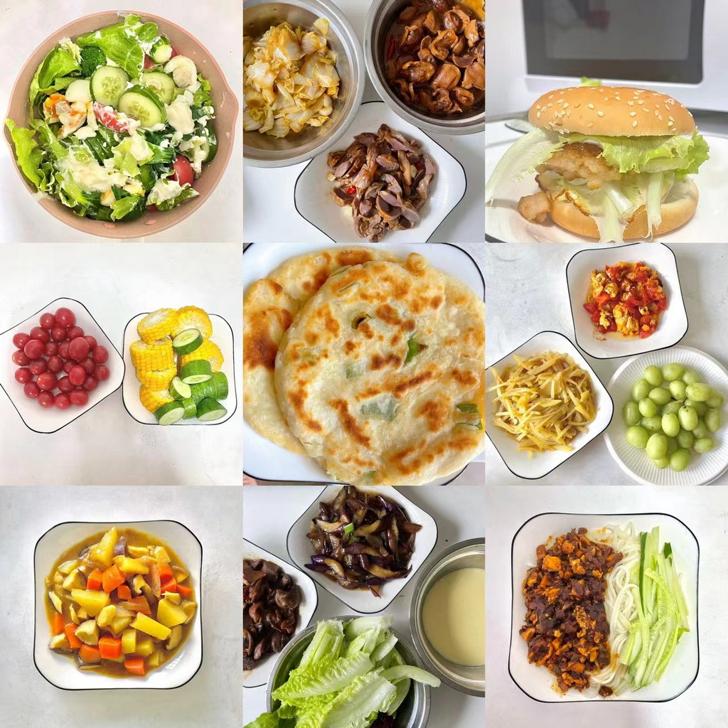 周语宁开始学着自己做饭吃。