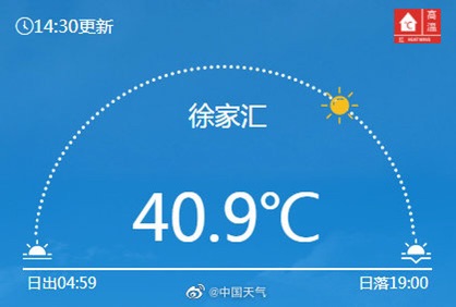40.9℃！上海今日气温追平1873年以来最高纪录-