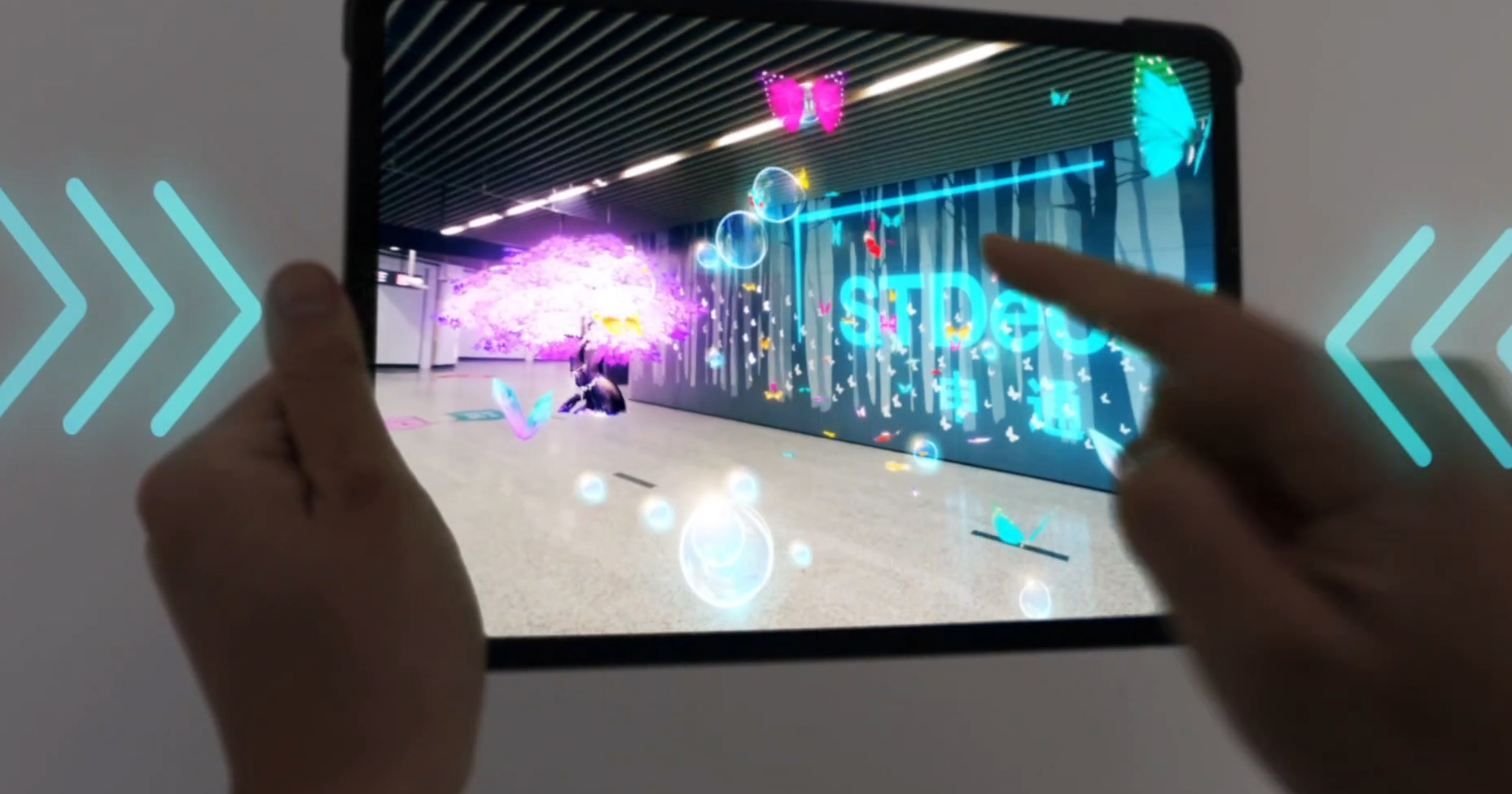 地标马克&申通德高|AR技术构建地铁元宇宙体验空间