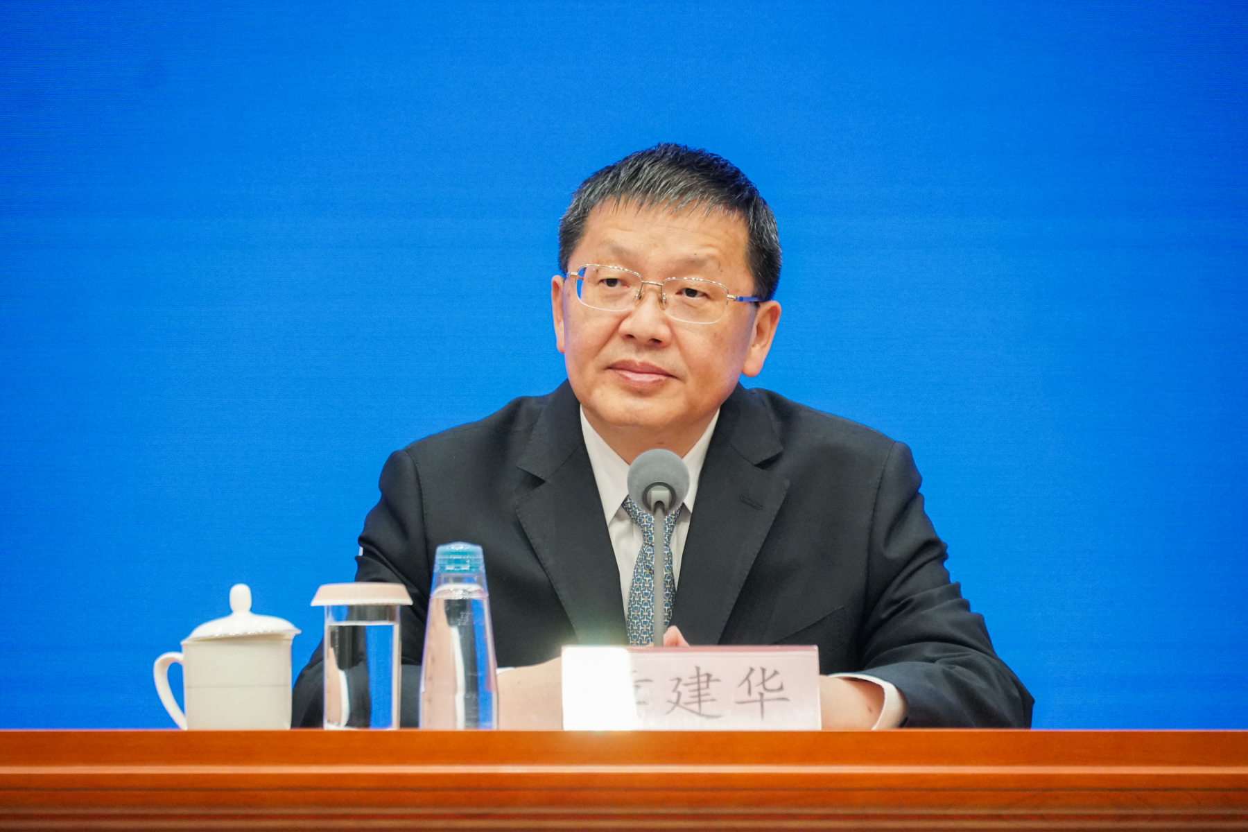 国家能源局局长章建华 &nbsp;澎湃新闻记者 周頔 摄