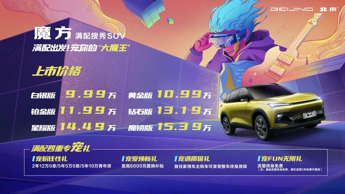 9.99万起，北京汽车魔方上市，做宠你的大魔王插图