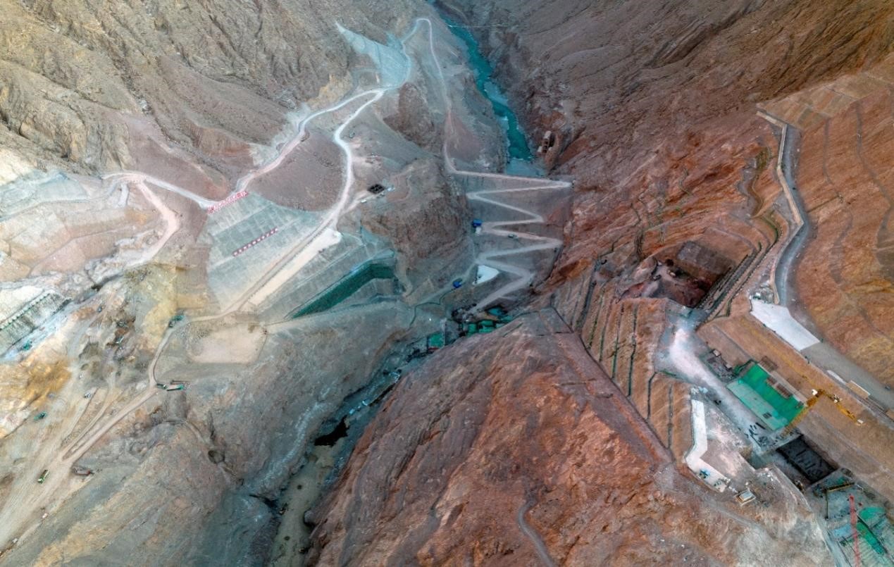 《新疆大石峡水利工程全力推进，系世界最高混凝土面板堆石坝》