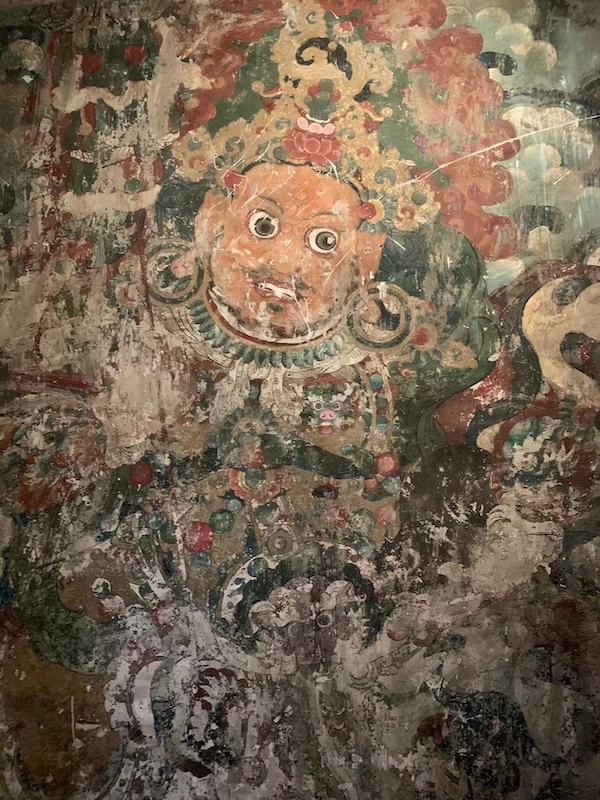 “吉本岗艺术中心”外廊壁画局部。