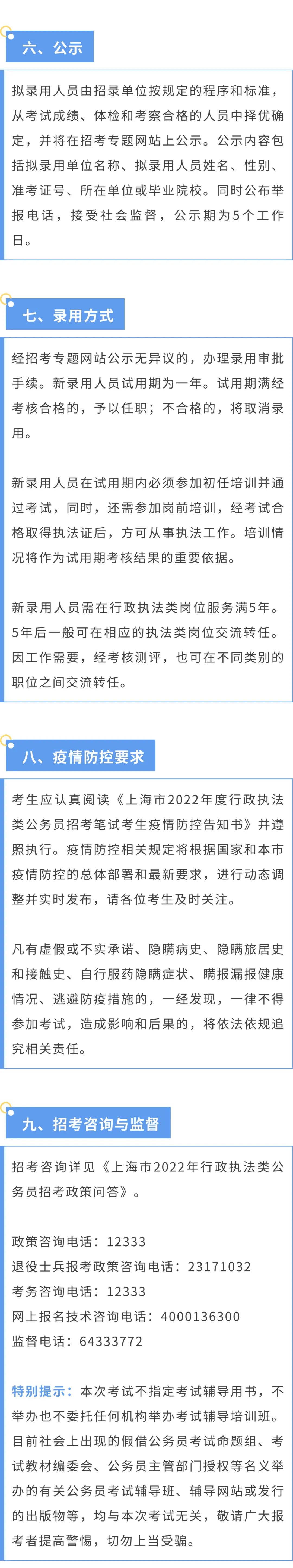 8月22日起报名！上海市公开招录518名行政执法类公务员