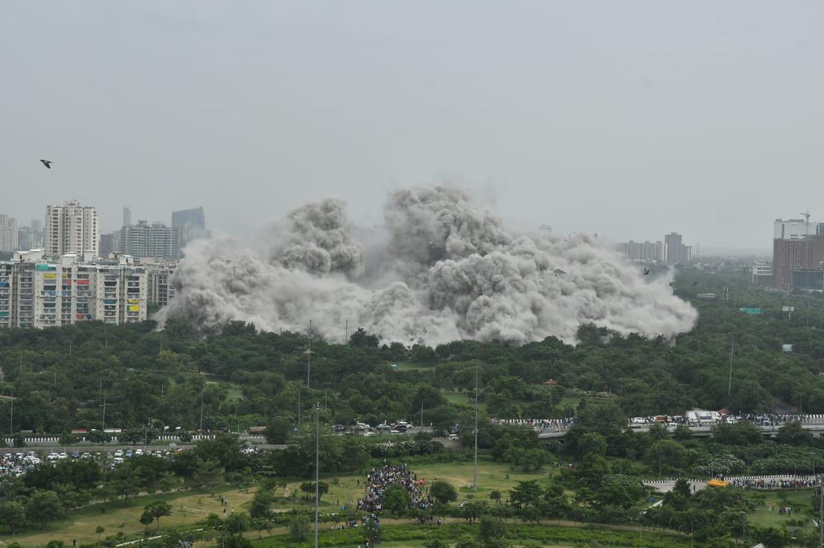 
天津血液研究所黄牛挂号,住院检查加快爆破百米高“双子塔”，印度迄今最高违建被拆除