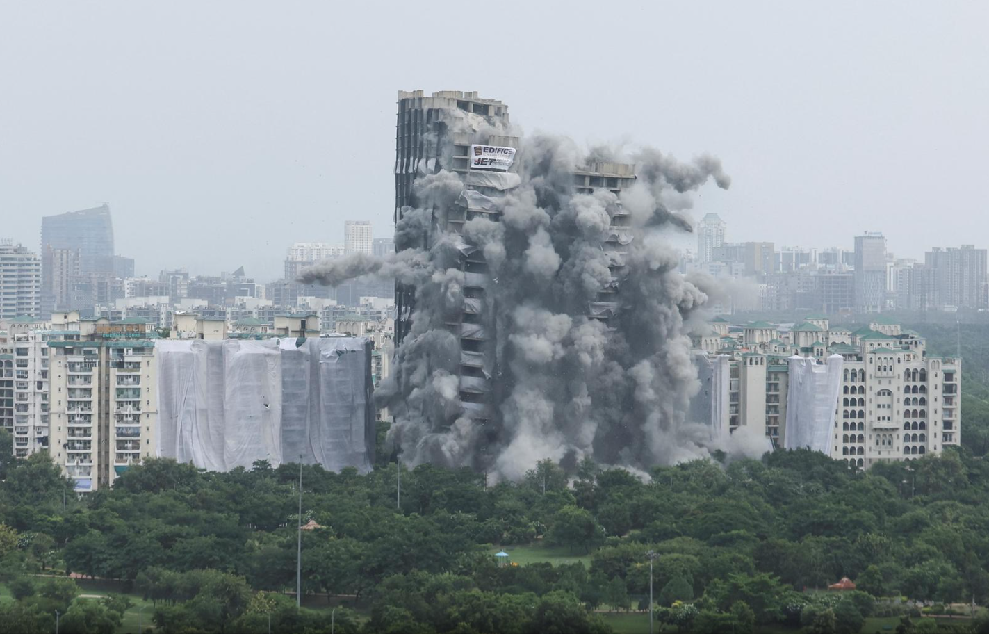 
天津血液研究所黄牛挂号,住院检查加快爆破百米高“双子塔”，印度迄今最高违建被拆除