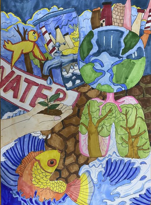 让我们一起行动起来从自身做起,从点滴做起保护水资源,爱护水环境共建