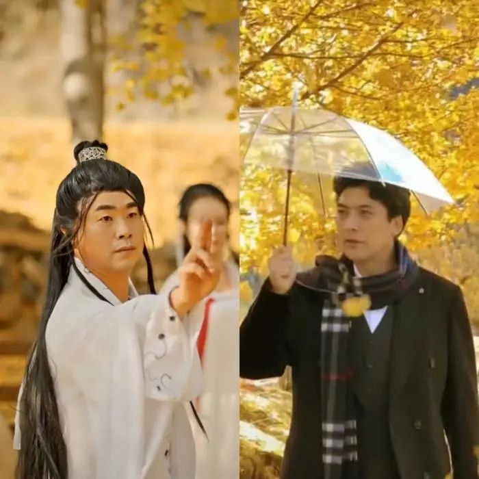 解伟和刘洪。抖音视频截图 图片