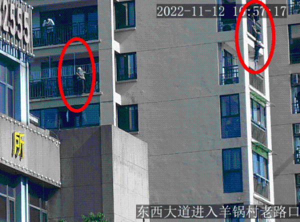 杭州八旬老太身悬10楼阳台外，路过退伍军人抢先索降救援