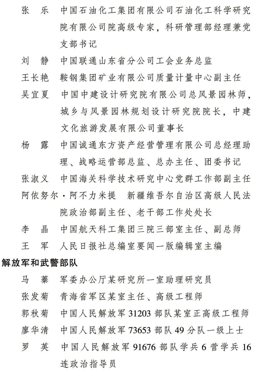 2022年度全国三八红旗手标兵、全国三八红旗手、全国三八红旗集体全名单公布