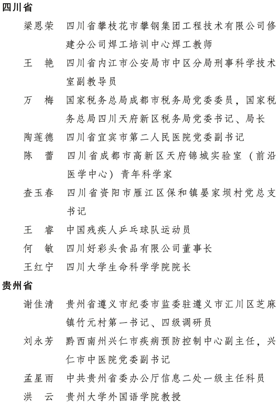 2022年度全国三八红旗手标兵、全国三八红旗手、全国三八红旗集体全名单公布