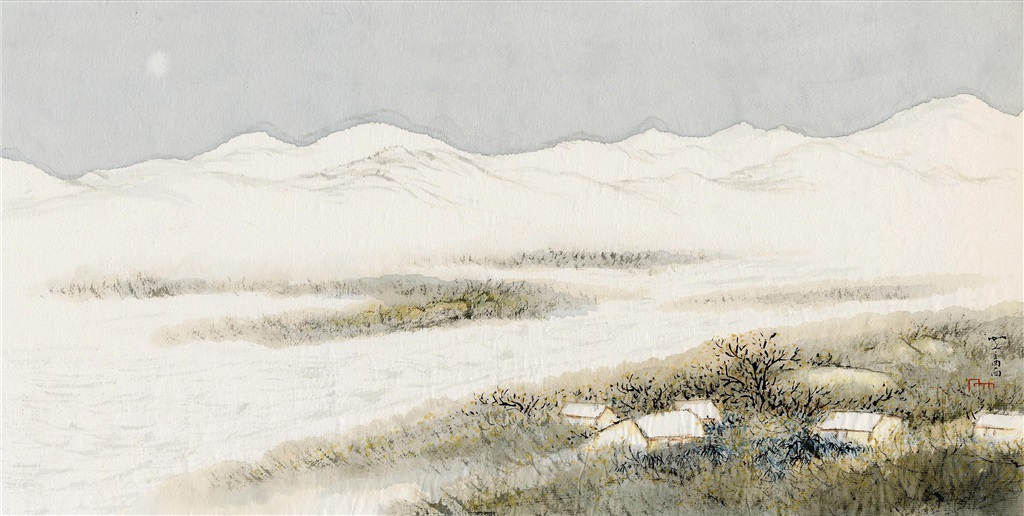 藍田上海展作品集 8月になりました。 船上から観たベイブリッジ越しに横浜を象徴