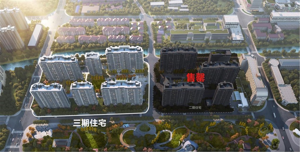 商品住宅二&三期鸟瞰图