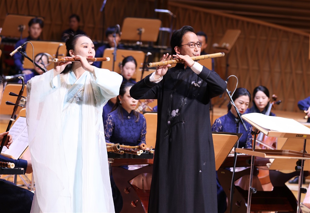 金锴竹笛专场音乐会《云水三章》 上演  绝显平易近族器乐的人文特质