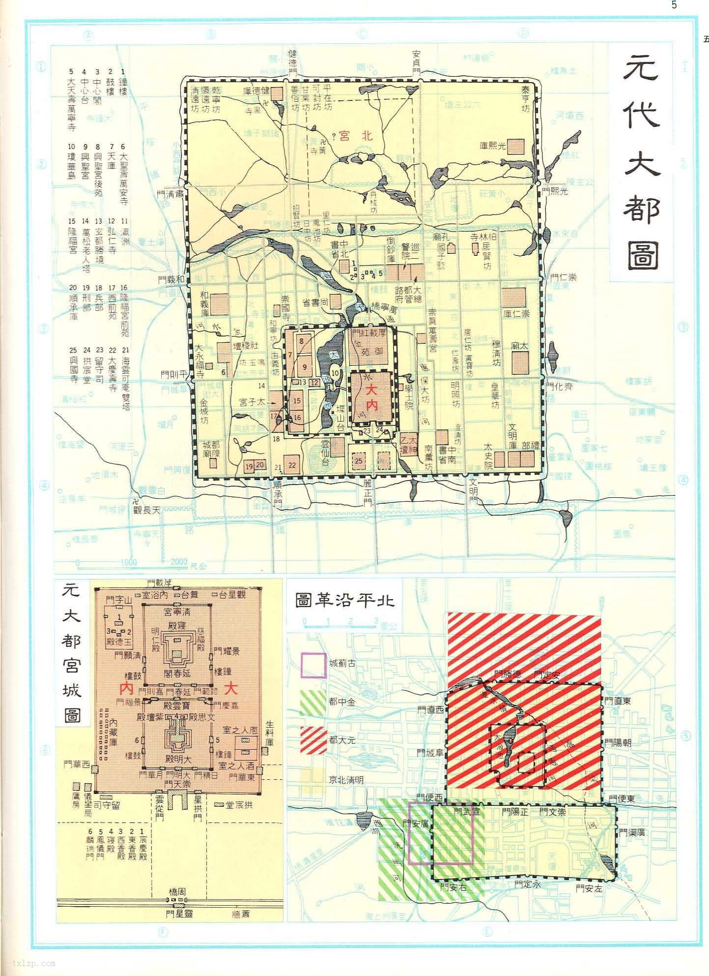 元大都遗址公园路线图图片