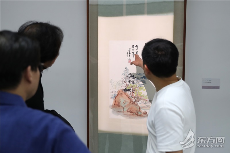 北虹桥美术馆举行刘海粟夏伊乔字画作品铺，回顾仙人眷侣的艺术人生