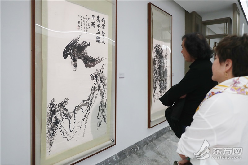 北虹桥美术馆举行刘海粟夏伊乔字画作品铺，回顾仙人眷侣的艺术人生