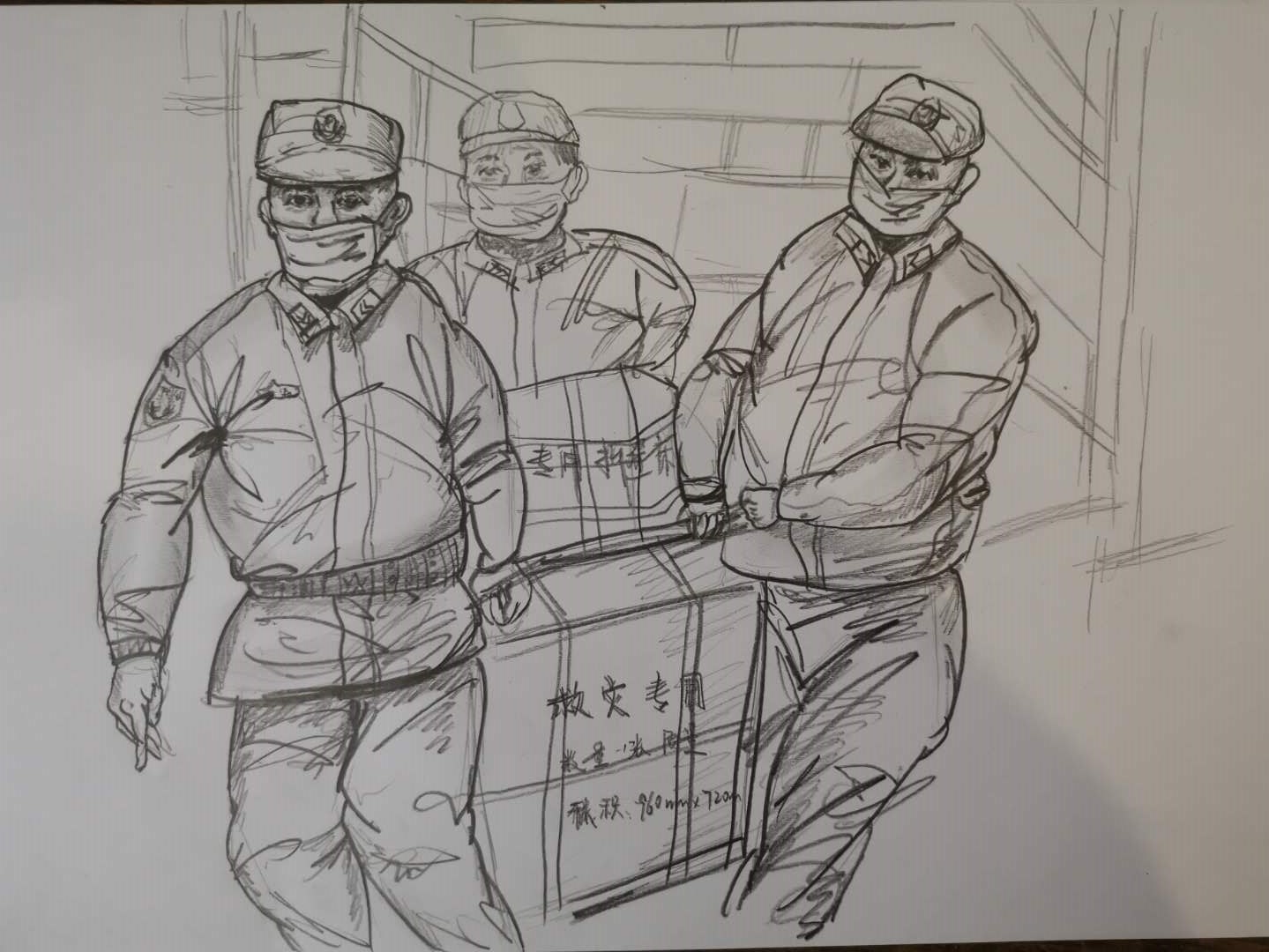 女神节快乐一身戎装英姿飒爽致敬武警军营里的女神们